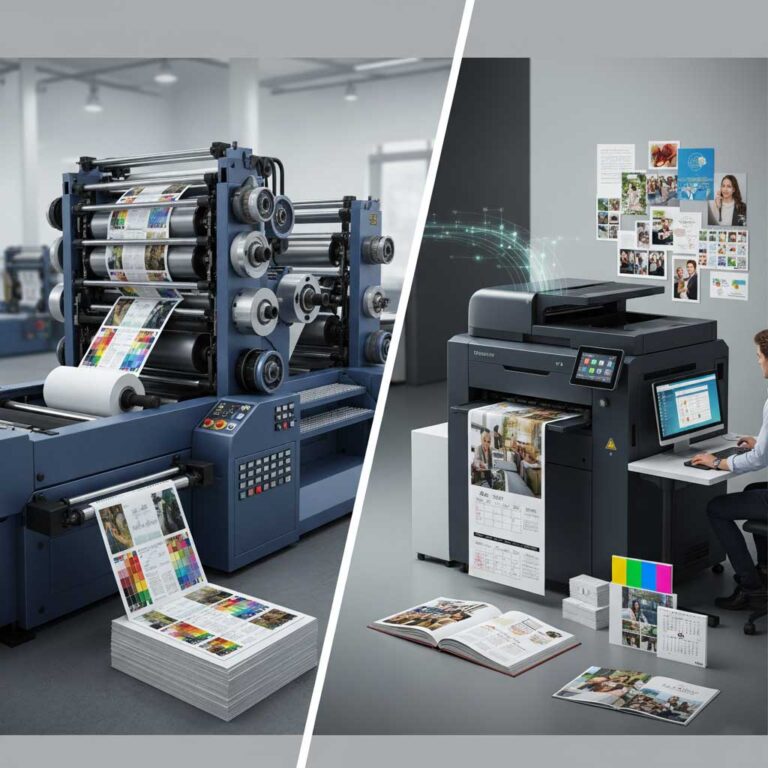 مقایسه چاپ افست و دیجیتال: کدام روش برای شما بهتر است؟