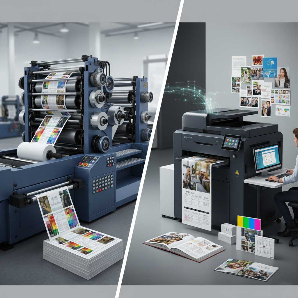 مقایسه چاپ افست و دیجیتال: کدام روش برای شما بهتر است؟
